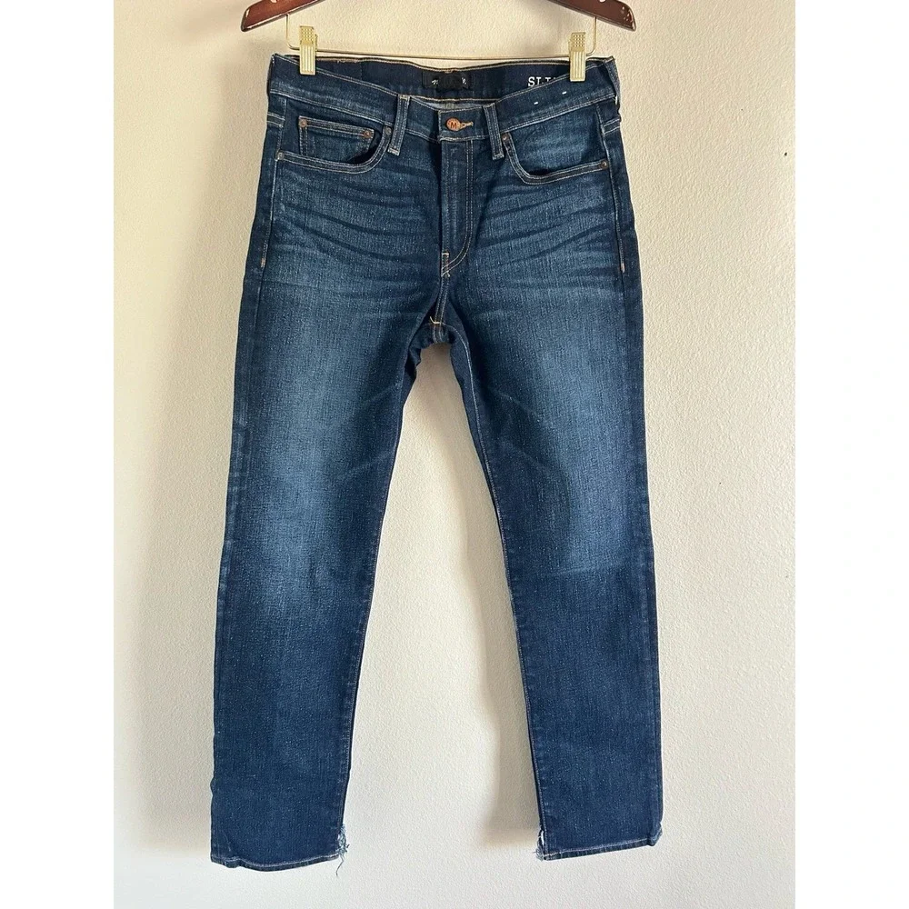 Madewell Slim Jeans Mens 32x32* Heritage Cotton Blend Stretch Dark Classic L-12